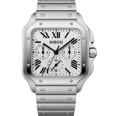 Watch Nibosi Silver Steel Elite