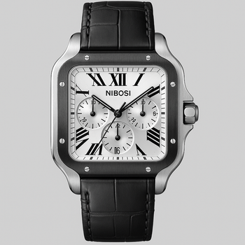 Watch Nibosi Silver Rubber Select