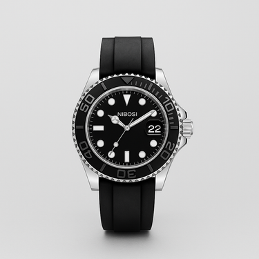 Watch Nibosi Black Rubber Prime