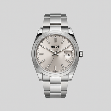 Watch Nibosi Silver Steel Studio