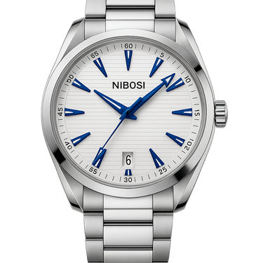 Watch Nibosi White Steel Line