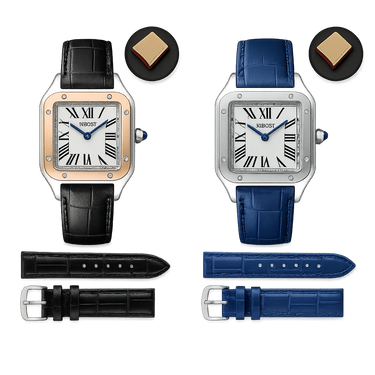 Watch Nibosi Black Leather Line
